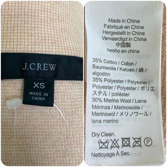 SOLD J. Crew Ella open-front merino wool blend long sweater blazer XS luxury - Picture 15 of 16